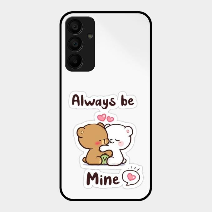 cute cuddle bears glossy metal case cover for Samsung Galaxy F15 5G