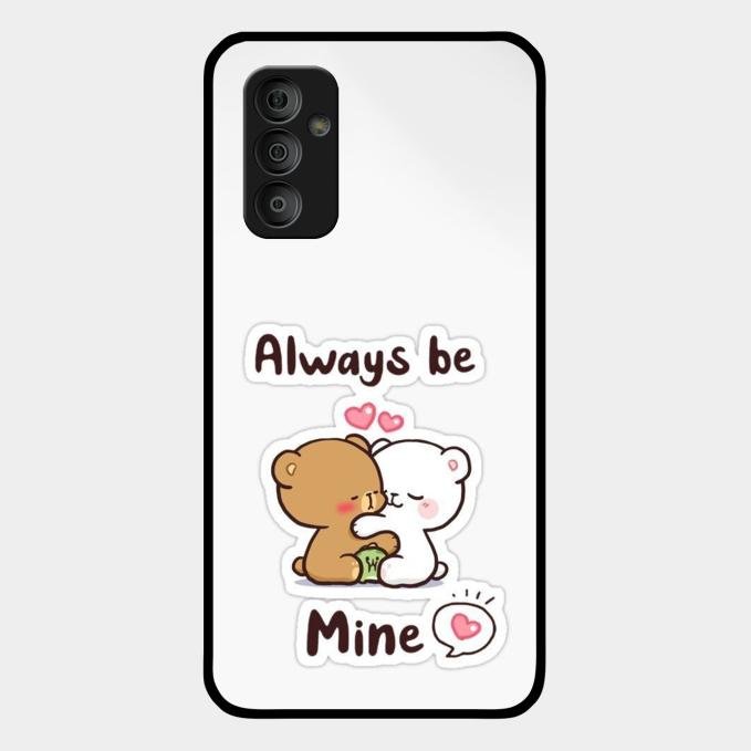 cute cuddle bears glossy metal case cover for Samsung Galaxy F23 5G