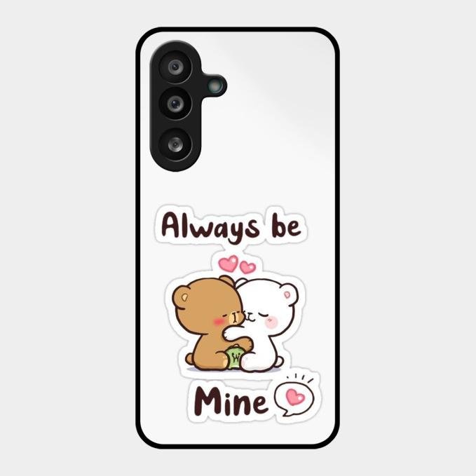 cute cuddle bears glossy metal case cover for Samsung Galaxy F56 5G