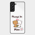 cute cuddle bears glossy metal case cover for Samsung Galaxy S21