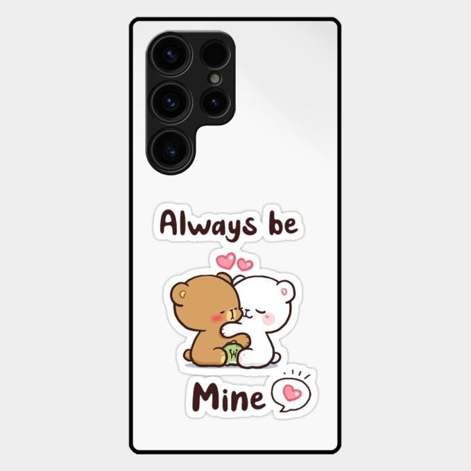 cute cuddle bears glossy metal case cover for Samsung Galaxy S24 Ultra 5G