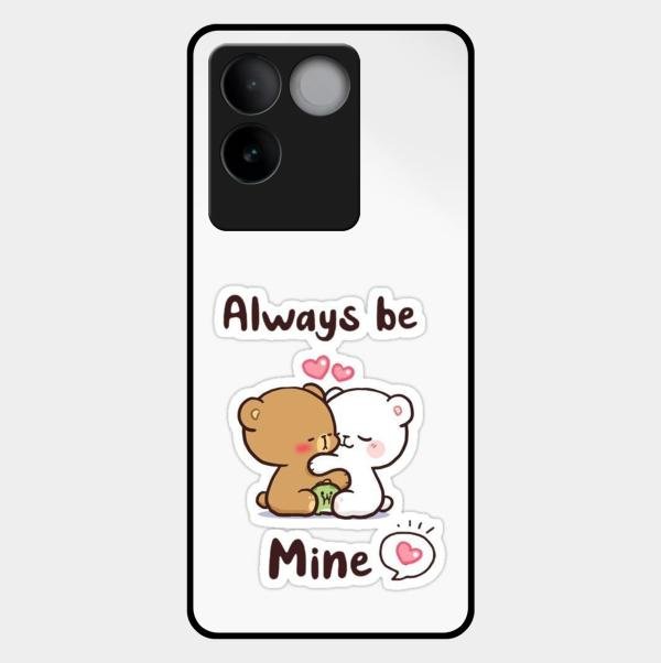 cute cuddle bears glossy metal case cover for Vivo T2 Pro 5G