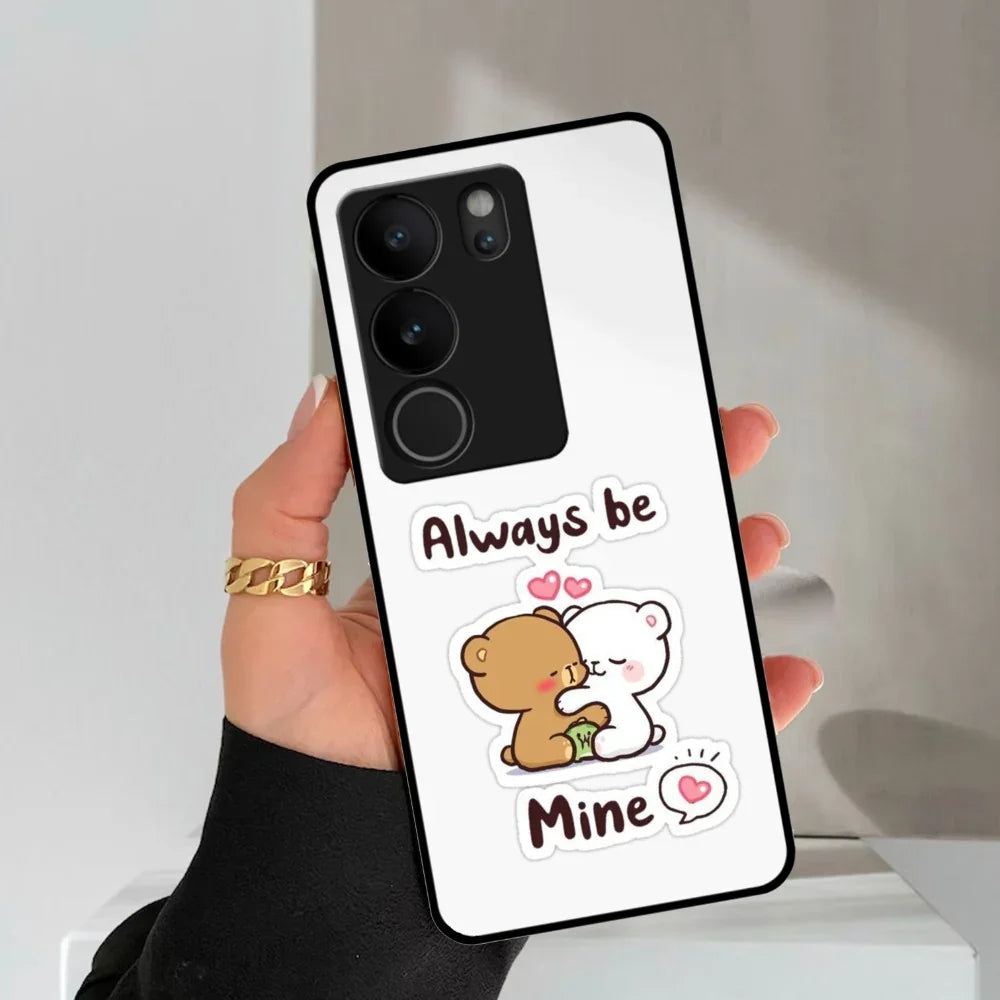 Cute Cuddle Bears Glossy Metal Case Cover For Vivo - ShopOnCliQ
