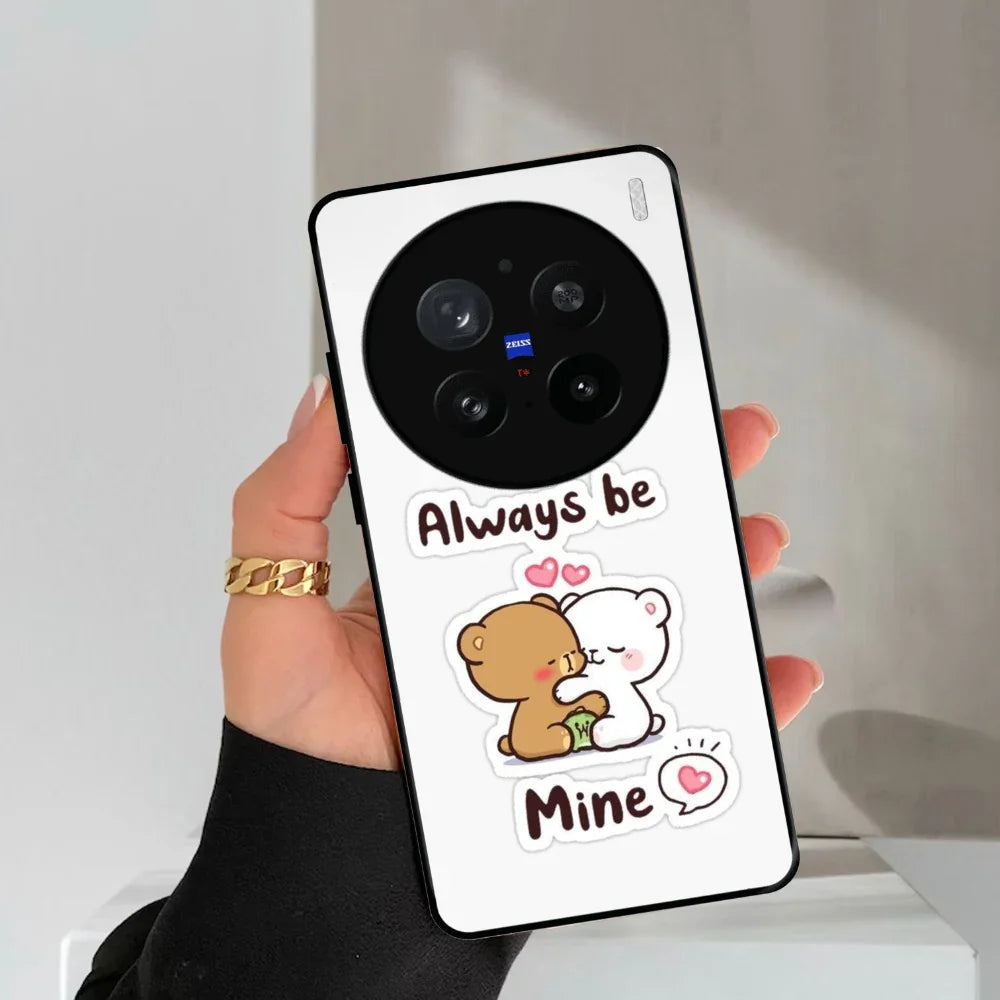Cute Cuddle Bears Glossy Metal Case Cover For Vivo - ShopOnCliQ
