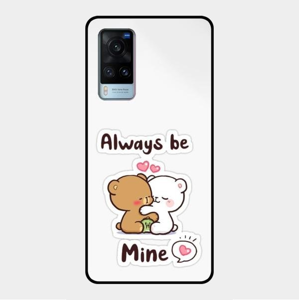 cute cuddle bears glossy metal case cover for Vivo X60 5G
