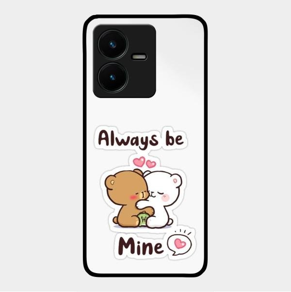 cute cuddle bears glossy metal case cover for Vivo Y22