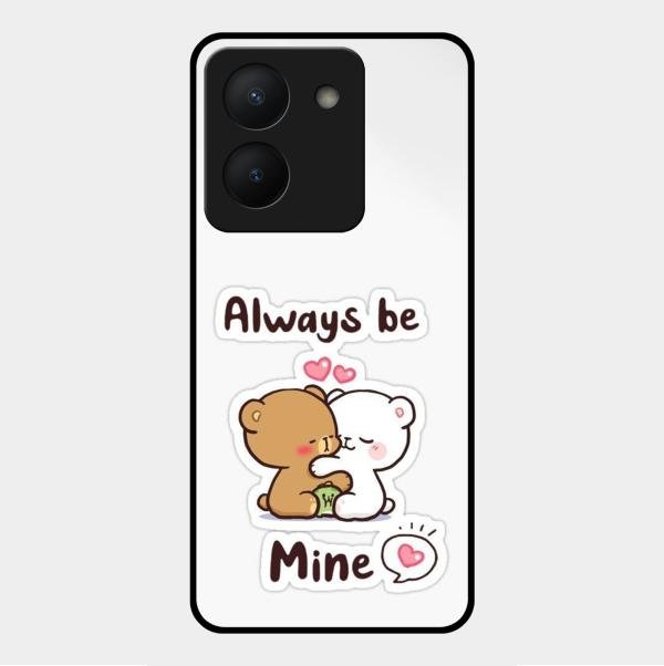 cute cuddle bears glossy metal case cover for Vivo Y36