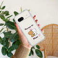 Cute Cuddle Bears Transparent Silicon Case For Google Pixel 8a 5G