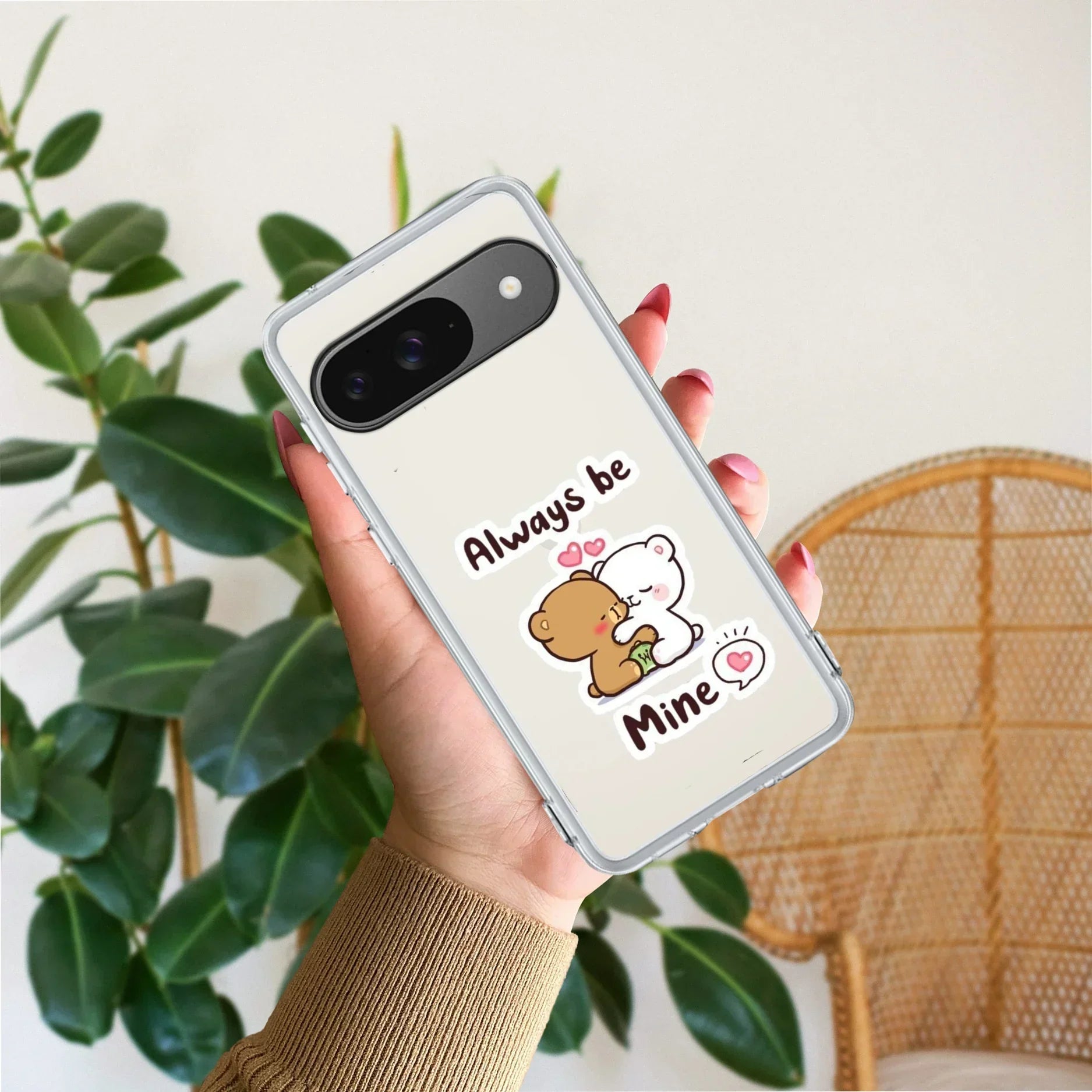Cute Cuddle Bears Anti Yellow Case For Google Pixel 9