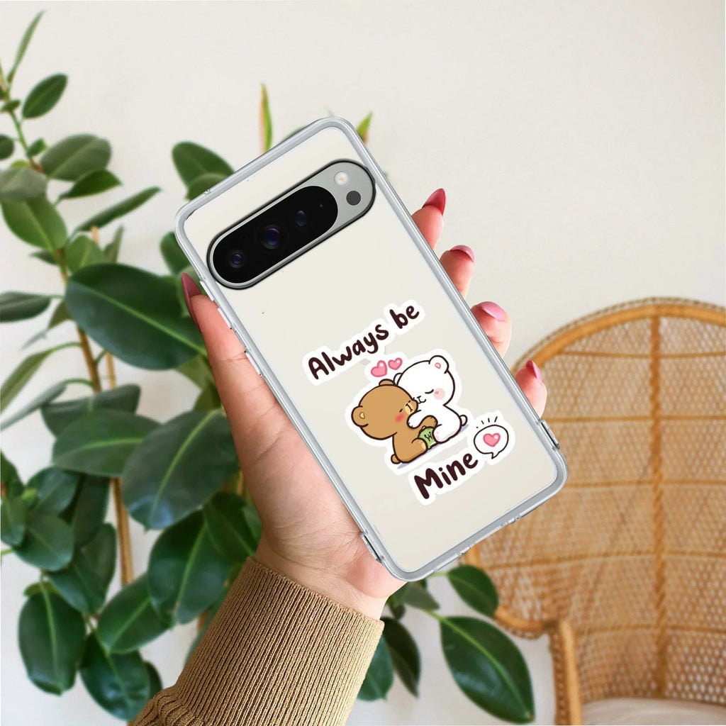 Cute Cuddle Bears Transparent Silicon Case For Google Pixel 8 Pro 5G