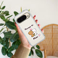 Cute Cuddle Bears Transparent Silicon Case For Google Pixel 10 Pro