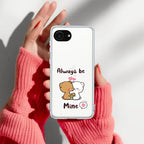 Cute Cuddle Bears Anti Yellow Clear Case For iPhone 17e