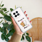 Cute Cuddle Bears Transparent Silicon Case For iQOO 13 5G