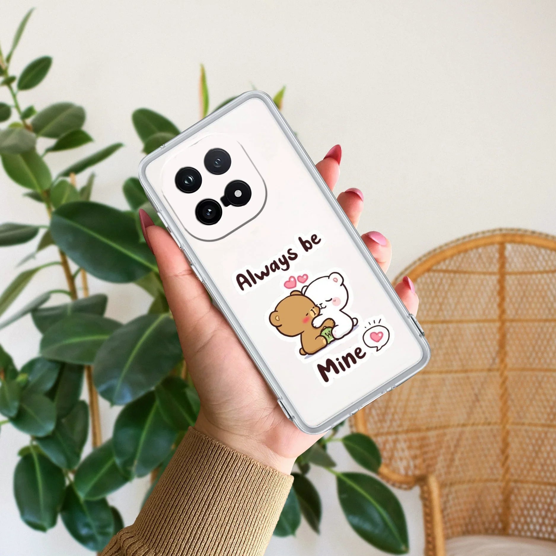 Cute Cuddle Bears Transparent Silicon Case For iQOO 15 5G