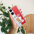 Cute Cuddle Bears Transparent Silicon Case For iQOO Neo 9 Pro 5G