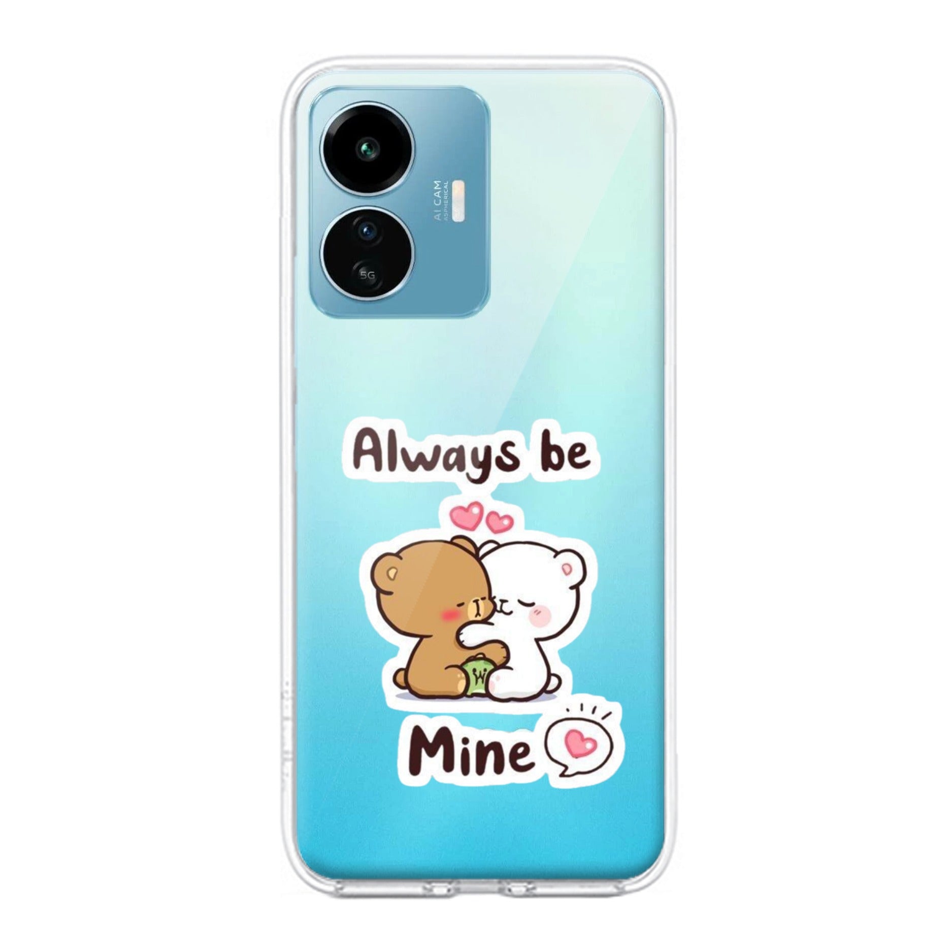 Cute Cuddle Bears Transparent Silicon Case For iQOO Z6 Lite 5G