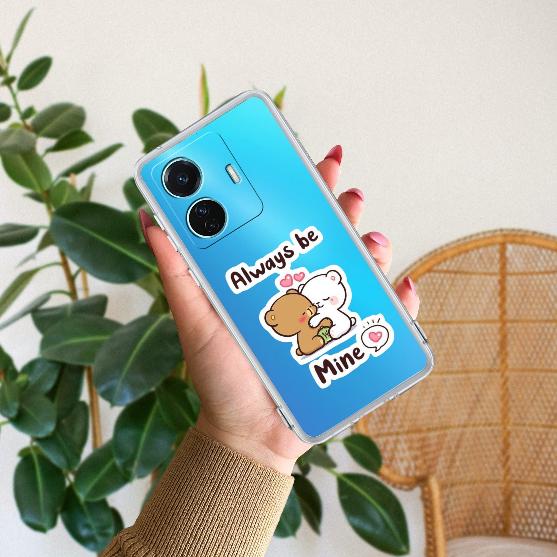 Cute Cuddle Bears Transparent Silicon Case For iQOO Z6 Pro 5G