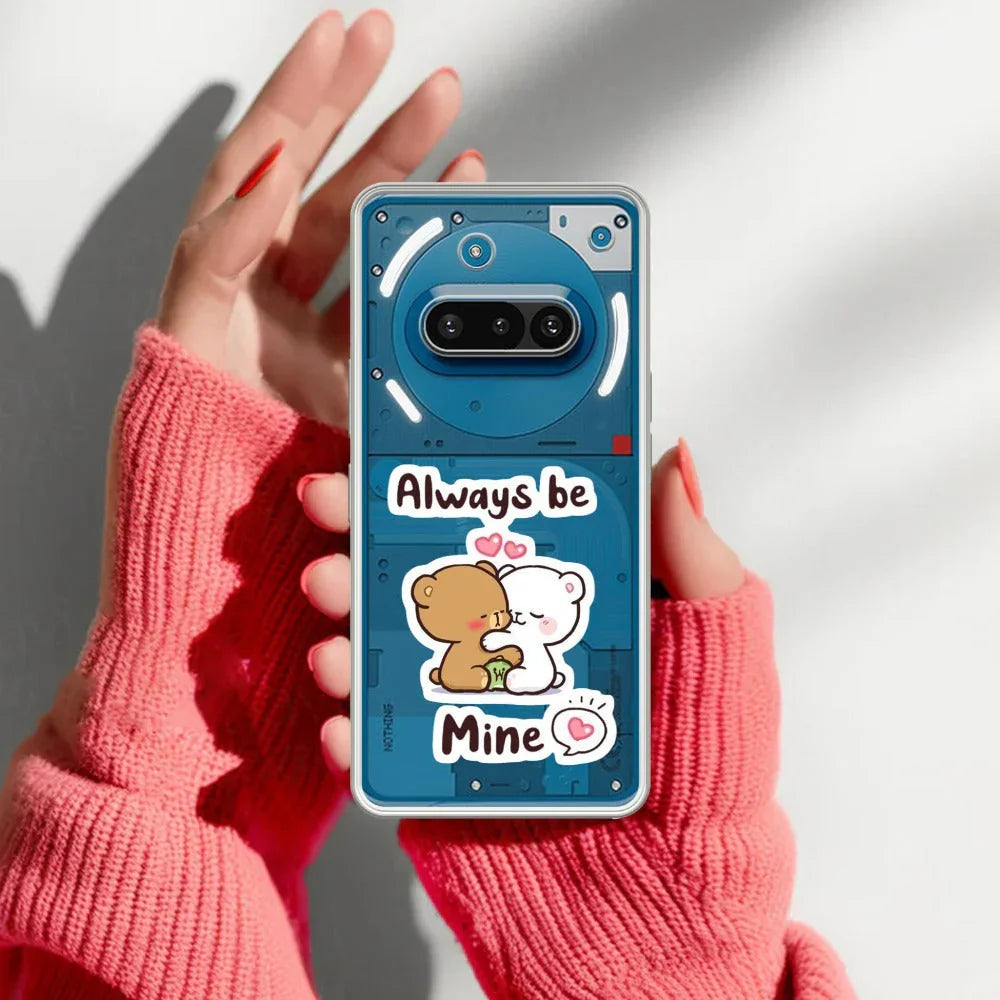 Cute Cuddle Bears Transparent Silicon Case For Nothing - ShopOnCliQ