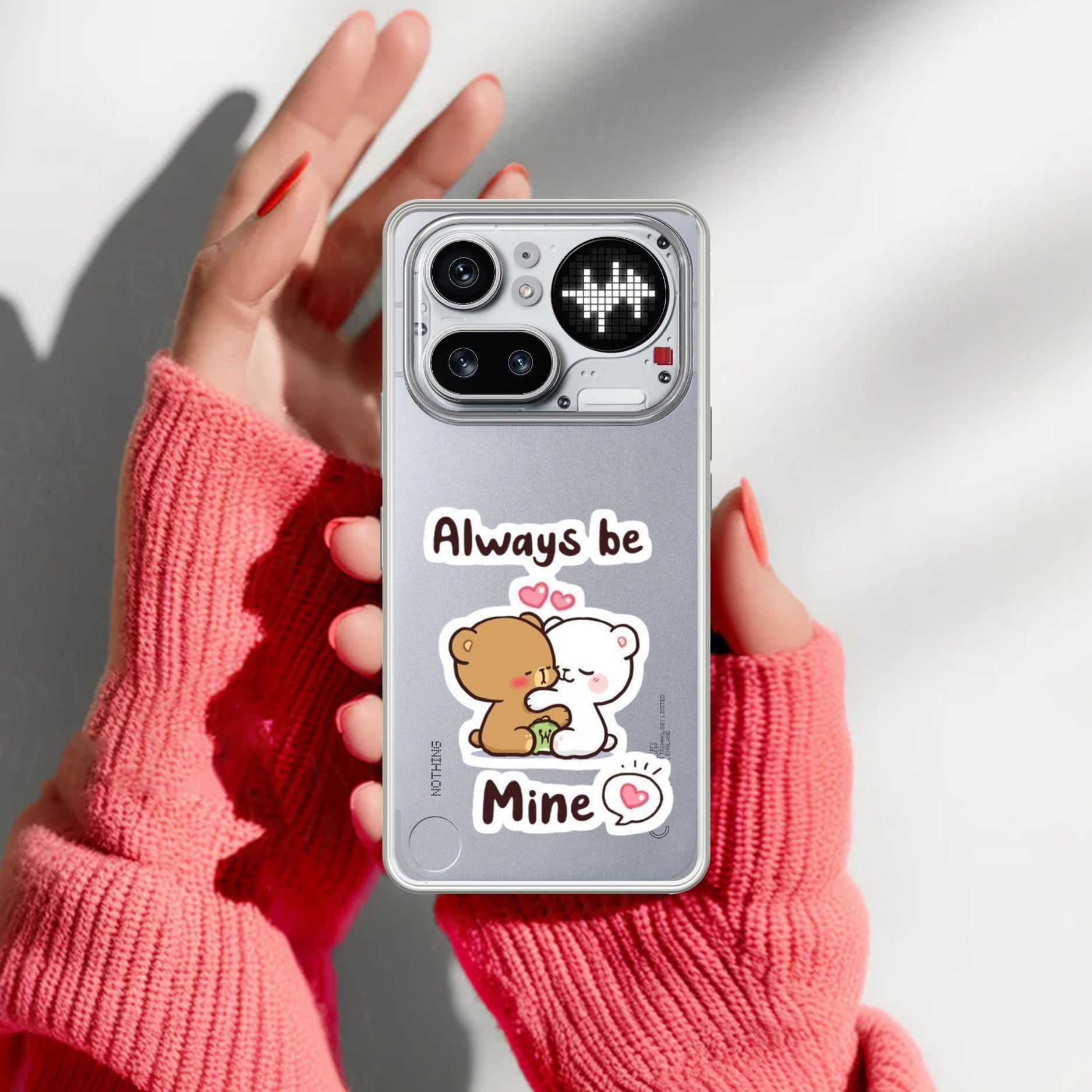 Cute Cuddle Bears Anti Yellow Case For Nothing Phone 4A Pro 5G