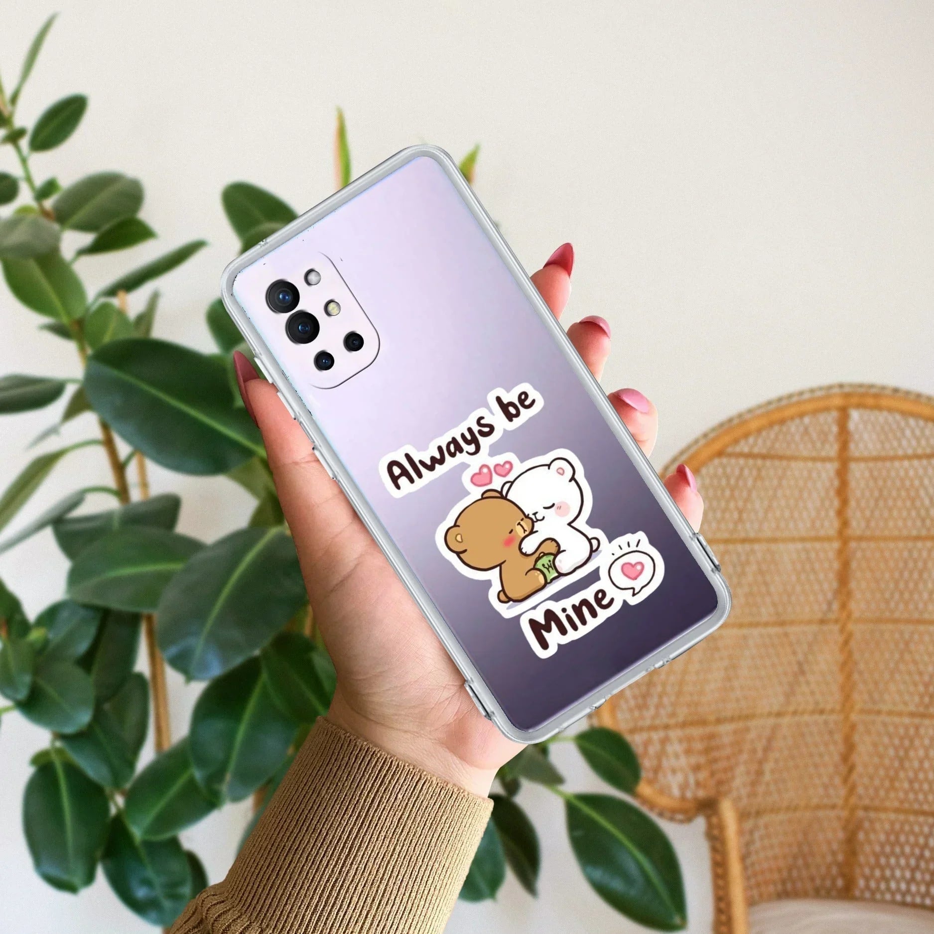 Cute Cuddle Bears Transparent Silicon Case For OnePlus