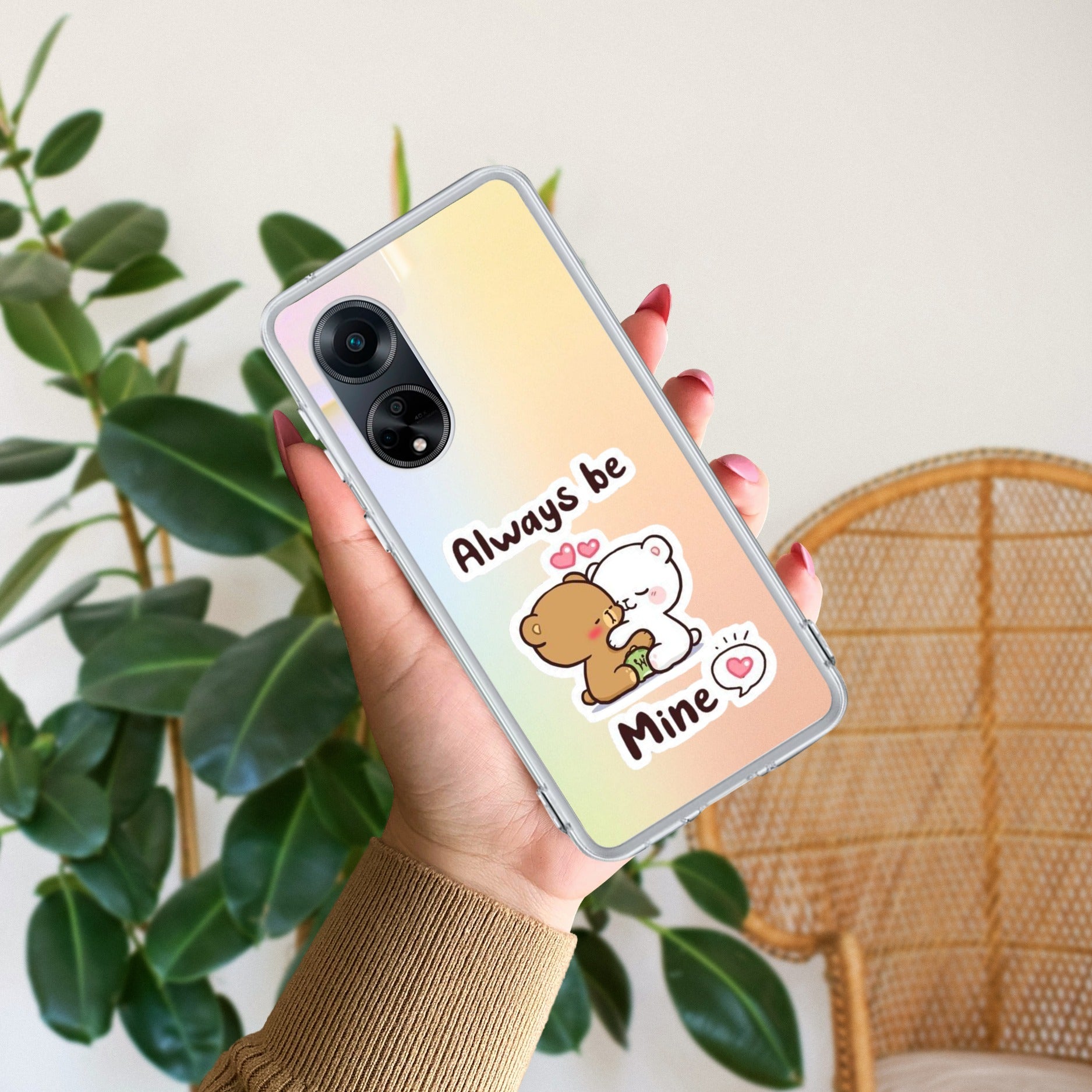 Cute Cuddle Bears Anti Yellow Case For Oppo F23 5G