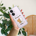 Cute Cuddle Bears Transparent Silicon Case For Oppo F25 Pro 5G