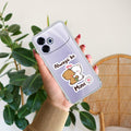 Cute Cuddle Bears Transparent Silicon Case For Oppo F33 Pro 5G