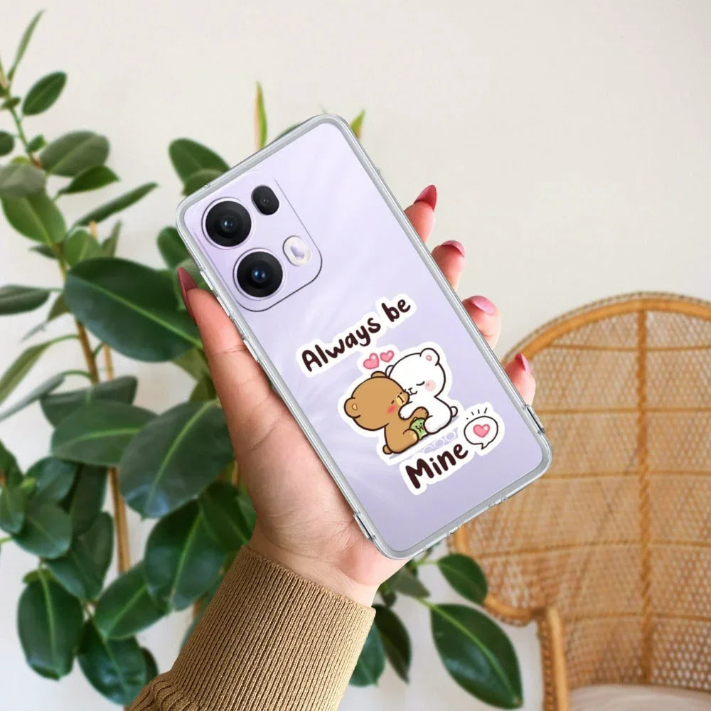Cute Cuddle Bears Anti Yellow Case For Oppo Reno 13 Pro 5G