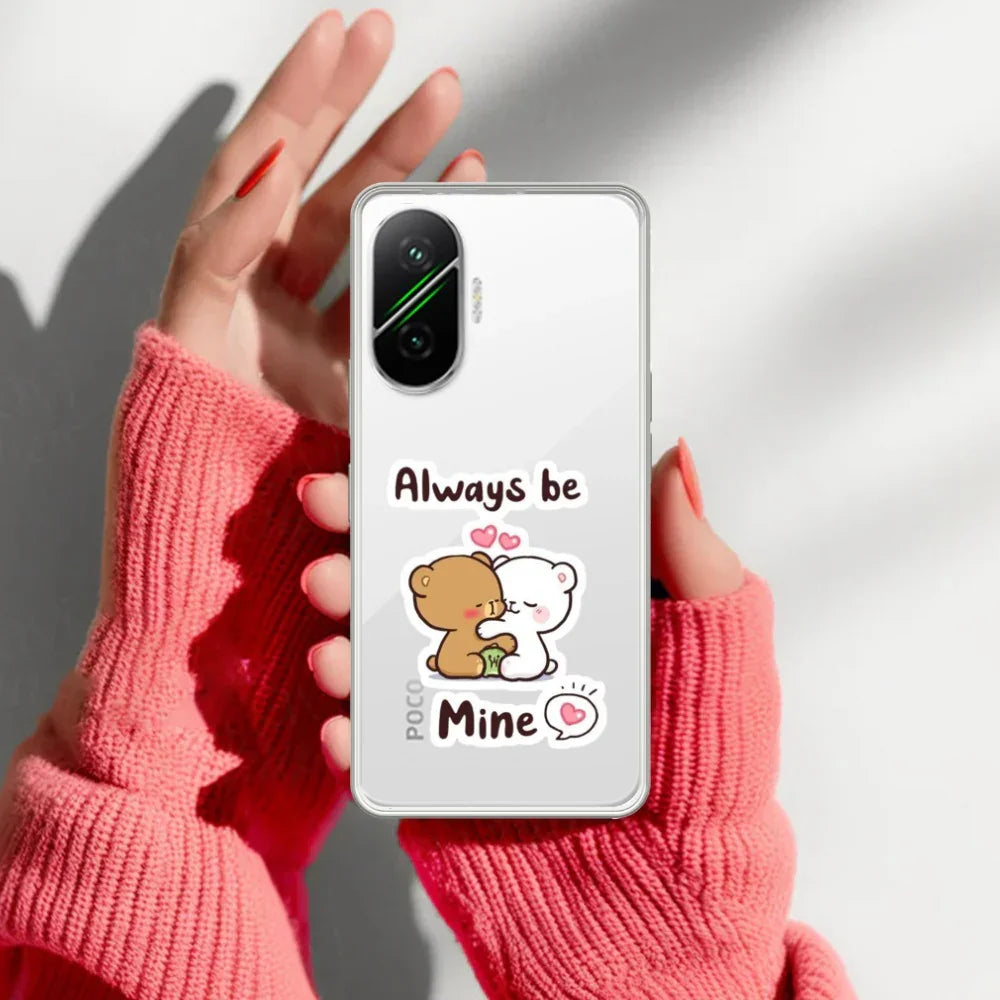 Cute Cuddle Bears Transparent Silicon Case For Poco - ShopOnCliQ