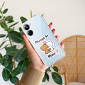 Cute Cuddle Bears Transparent Silicon Case For Realme 10 Pro 5G