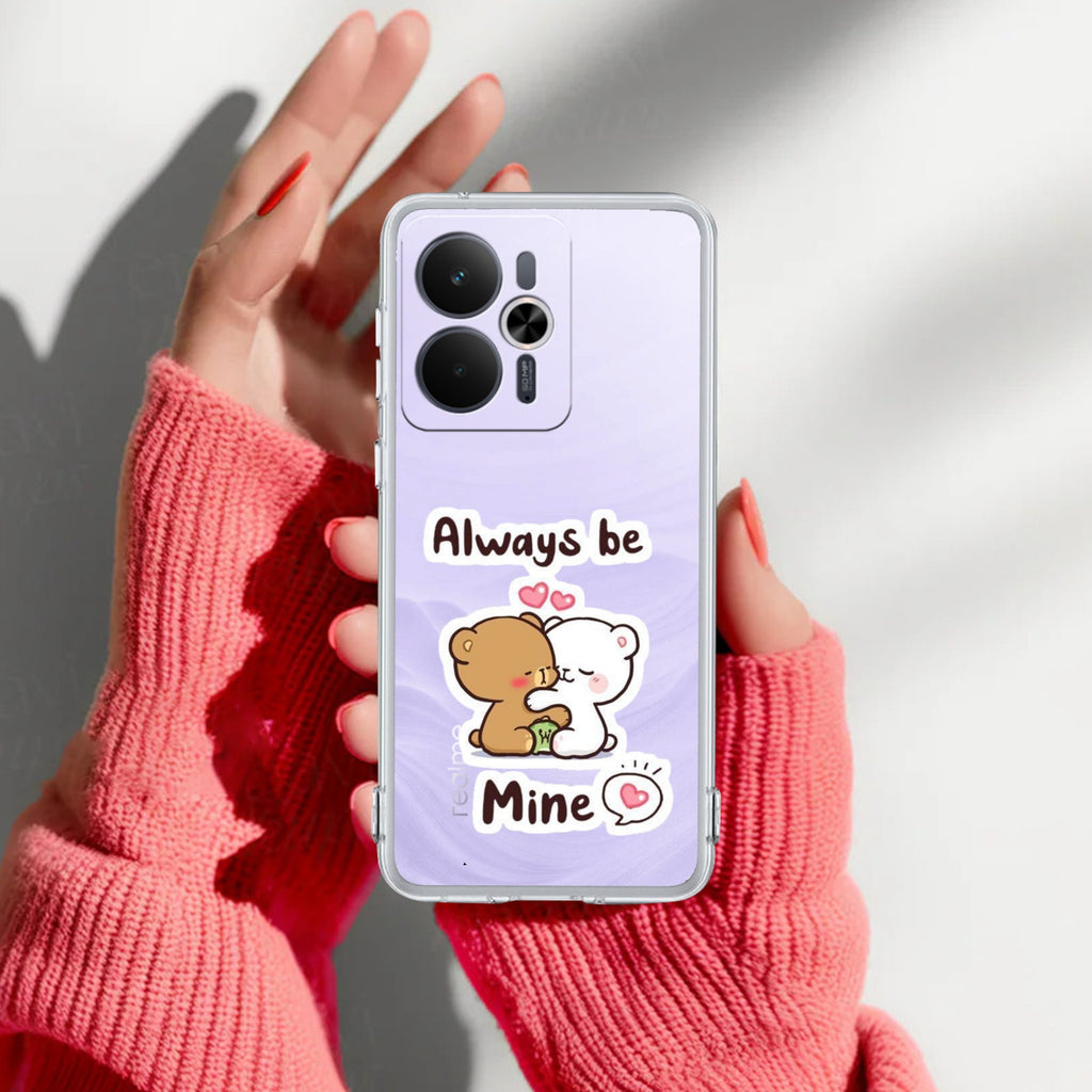 Cute Cuddle Bears Anti Yelllow Case For Realme 14T 5G