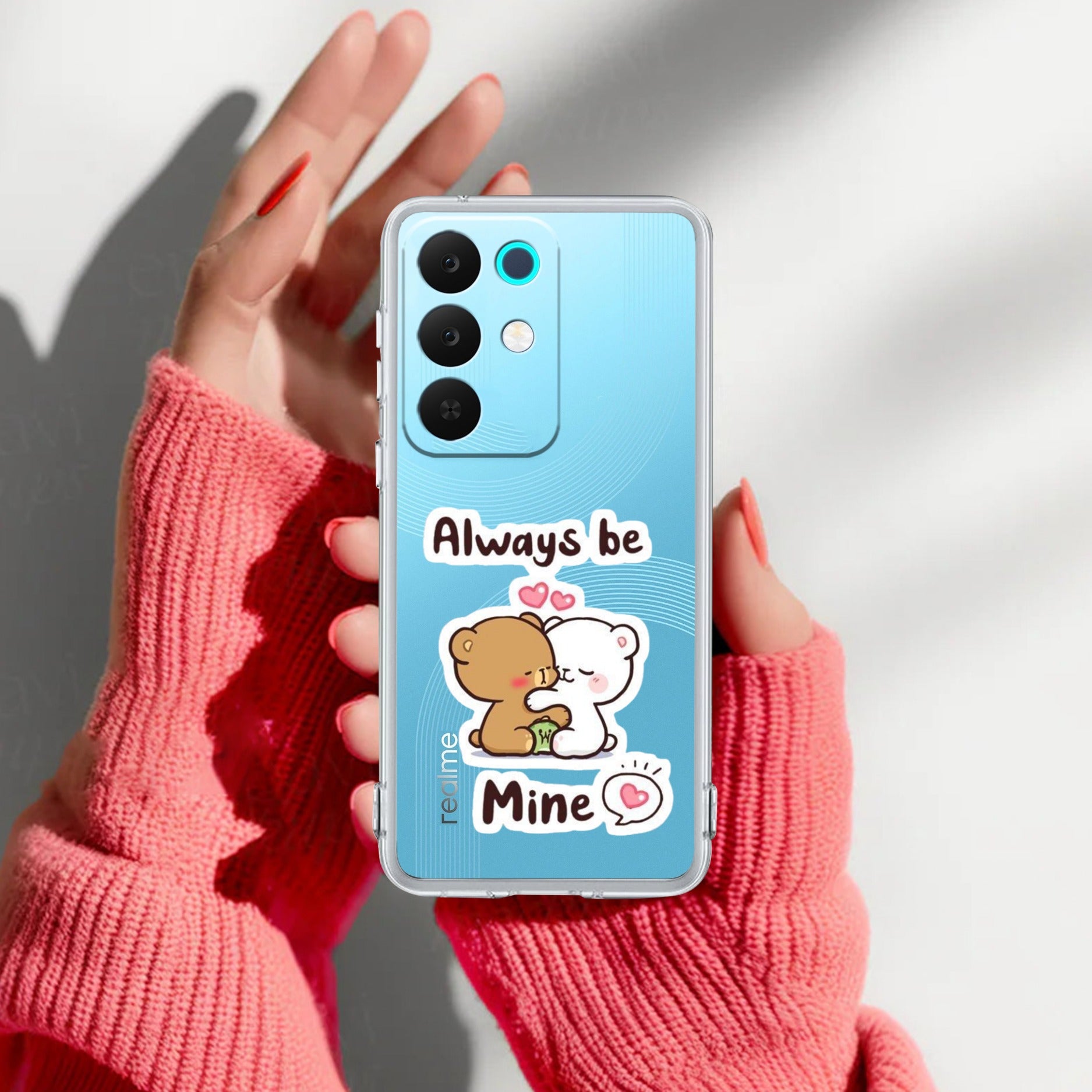 Cute Cuddle Bears Anti Yelllow Case For Realme 15X 5G