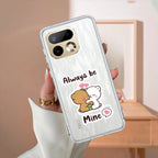 Cute Cuddle Bears Transparent Silicon Case For Realme 12 Pro 5G