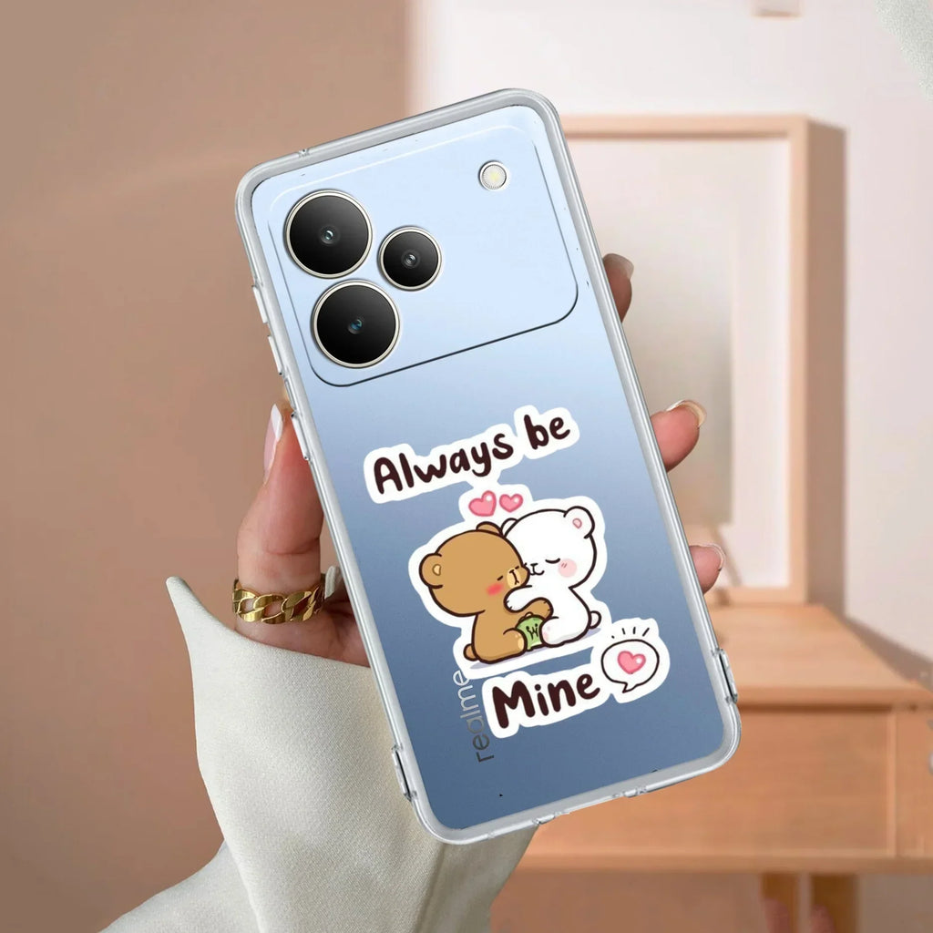 Cute Cuddle Bears Transparent Silicon Case For Realme 11 5G