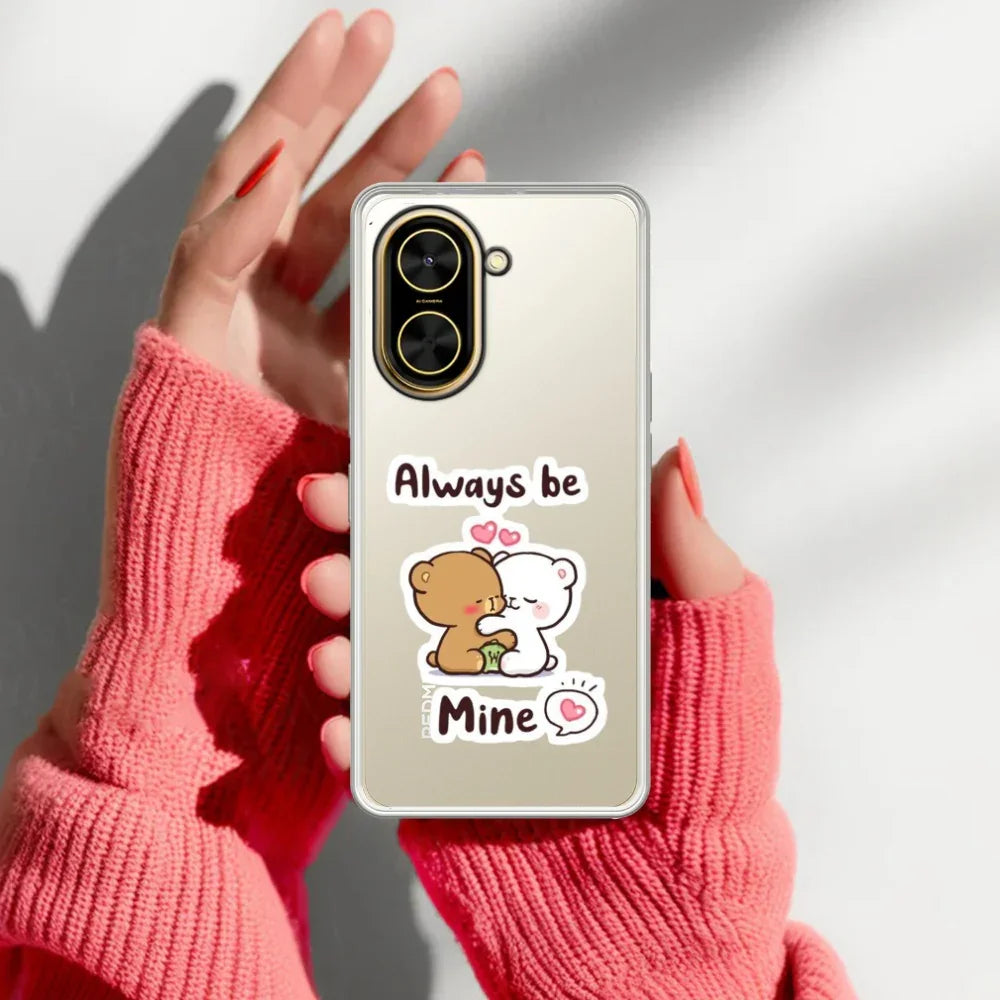 Cute Cuddle Bears Transparent Silicon Case For Poco - ShopOnCliQ