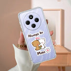 Cute Cuddle Bears Transparent Silicon Case For Redmi Note 13 Pro Plus 5G