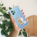 Cute Cuddle Bears Transparent Silicon Case For Redmi Note 12 4G