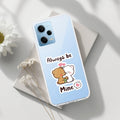 Cute Cuddle Bears Transparent Silicon Case For Redmi Note 12 5G