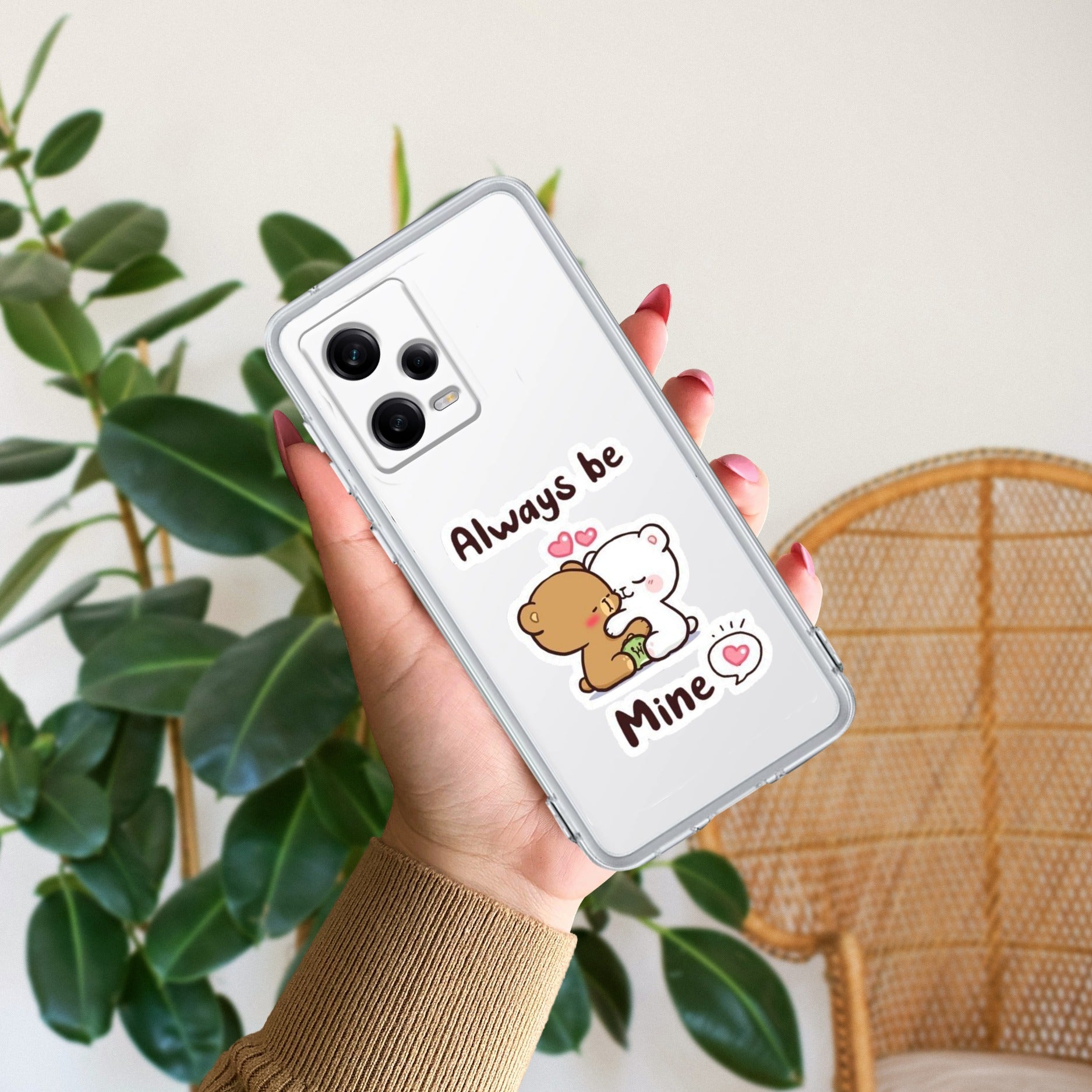 Cute Cuddle Bears Transparent Silicon Case For Redmi/Xiaomi