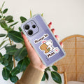 Cute Cuddle Bears Transparent Silicon Case For Redmi Note 14 5G