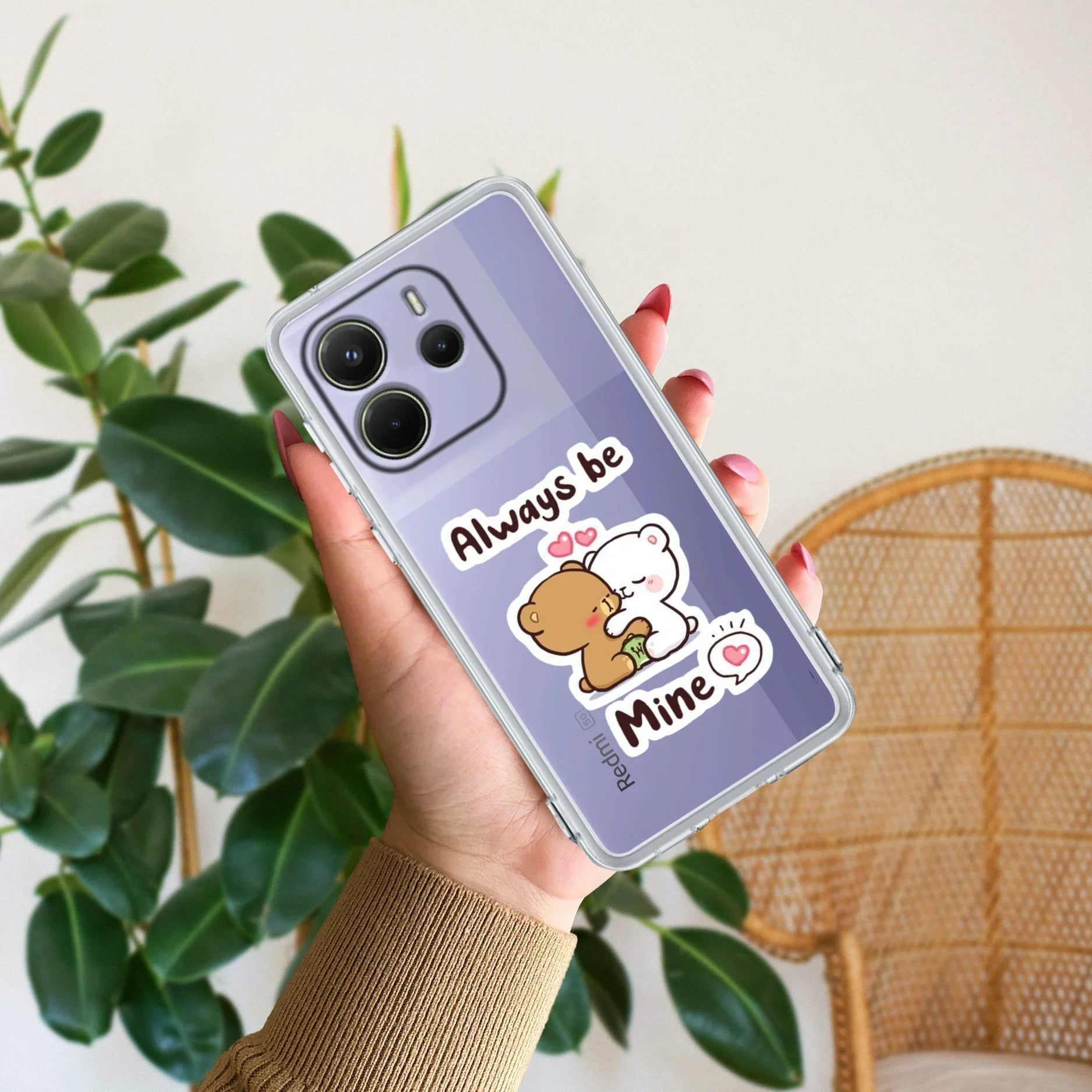 Cute Cuddle Bears Transparent Silicon Case For Redmi/Xiaomi - ShopOnCliQ