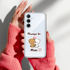 Cute Cuddle Bears Transparent Silicon Case For Samsung Galaxy A14 5G