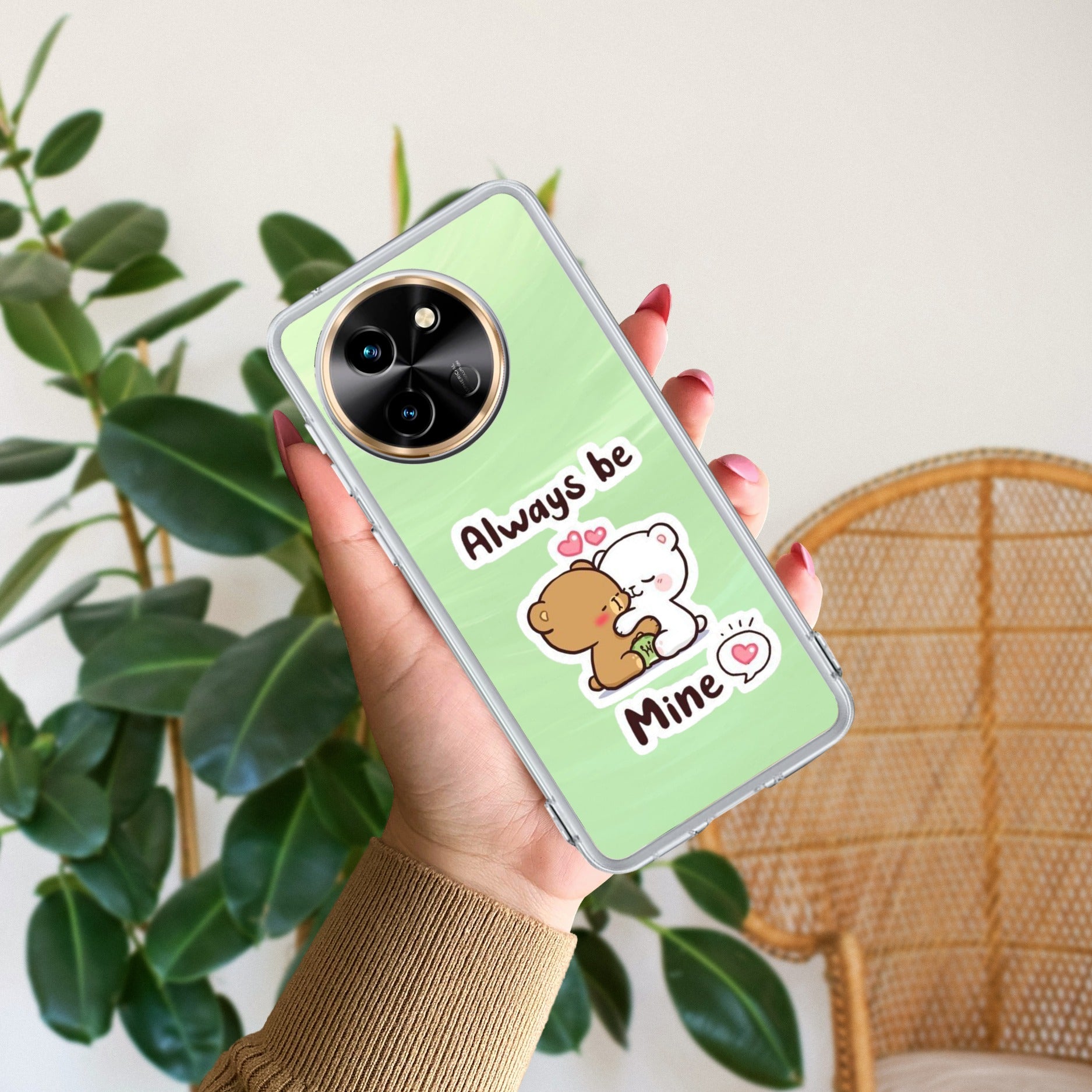 Cute Cuddle Bears Anti Yellow Case For Vivo T3X 5G