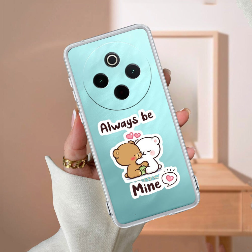 Cute Cuddle Bears Transparent Silicon Case For iQOO