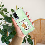 Cute Cuddle Bears Transparent Silicon Case For Vivo V21e 5G