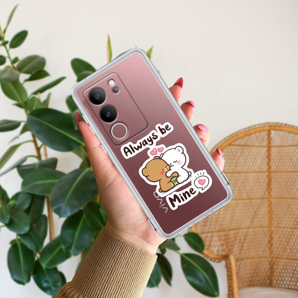 Cute Cuddle Bears Transparent Silicon Case For Vivo V29 Pro 5G