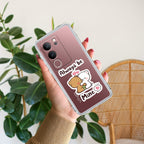 Cute Cuddle Bears Transparent Silicon Case For Vivo V29 Pro 5G