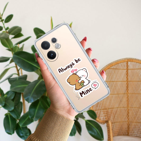 Cute Cuddle Bears Transparent Silicon Case For Vivo