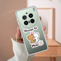 Cute Cuddle Bears Transparent Silicon Case For Vivo X200 Pro 5G