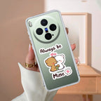 Cute Cuddle Bears Transparent Silicon Case For Vivo V21e 5G